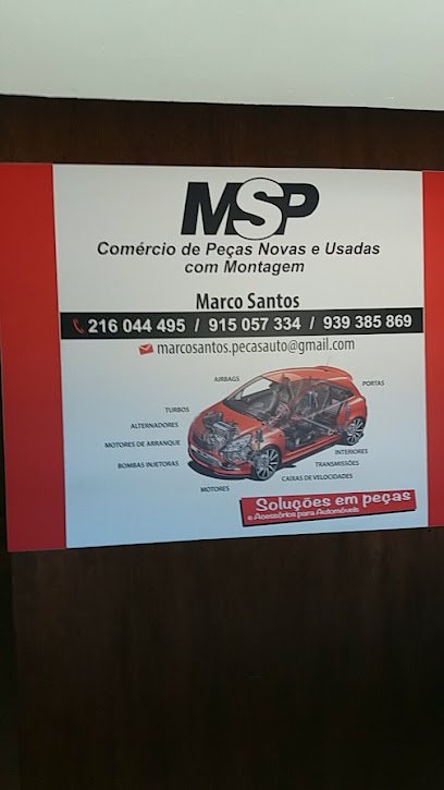 Sucata MSP Marco Santos Peças Novas e Usadas para reutilização em Odivelas